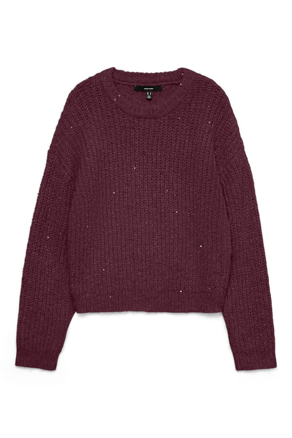 Vero Moda Jersey detalle lentejuelas Morado