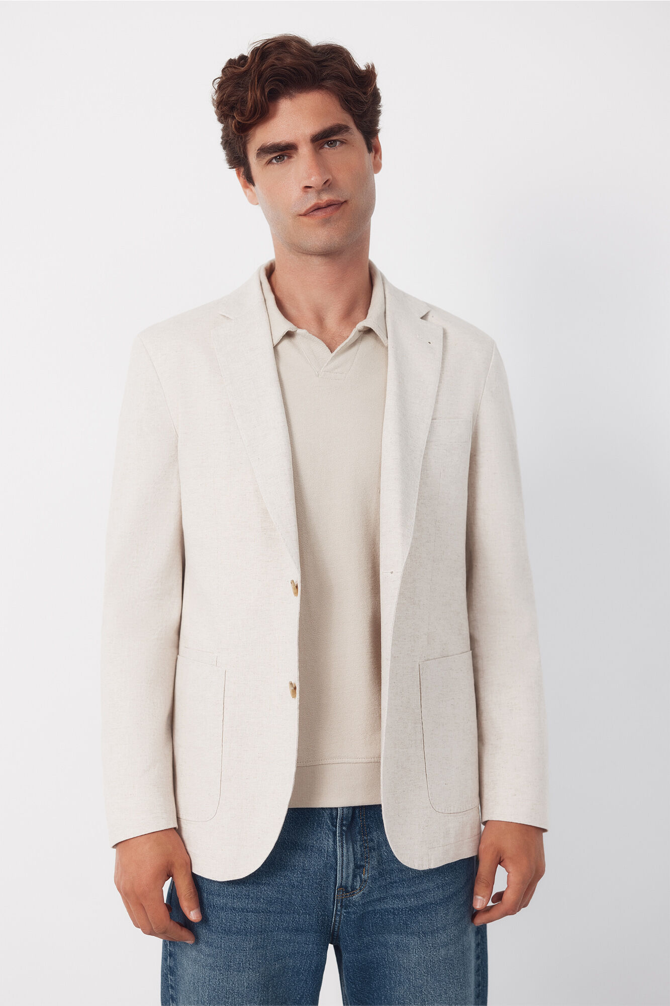 Cortefiel Blazer linho