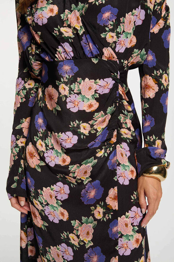 Morgan Vestido largo satinado Multicolor