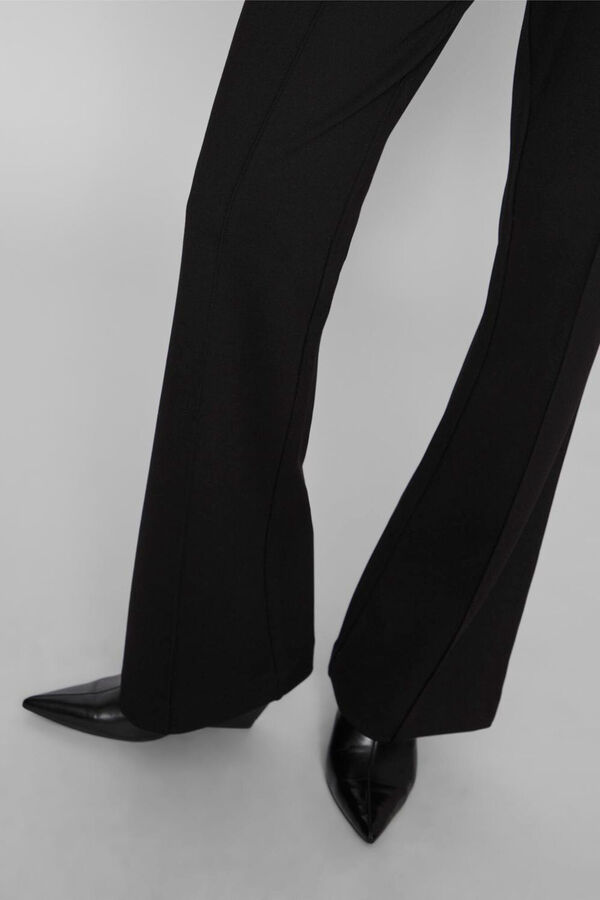 Vila Pantal&oacute;n campana cintura alta el&aacute;stica Negro