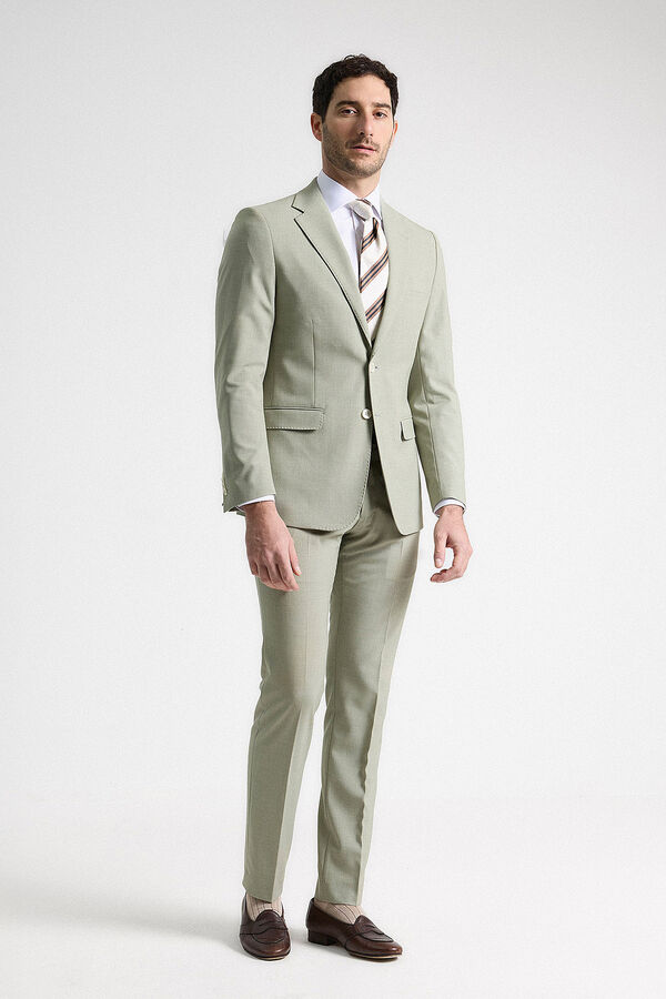 PuroEGO Terno liso de lã sintética Verde