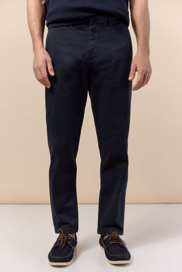 OOTO Chino casual slim Azul marino