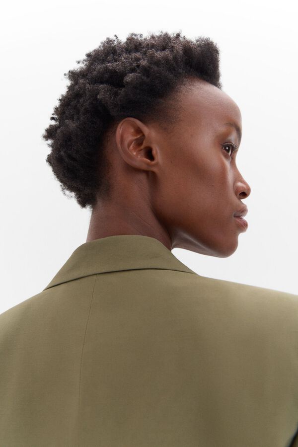 Cortefiel Blazer fluida Verde