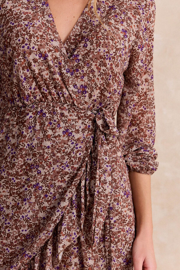 Polín Et Moi Vestido curto Malia Tostado