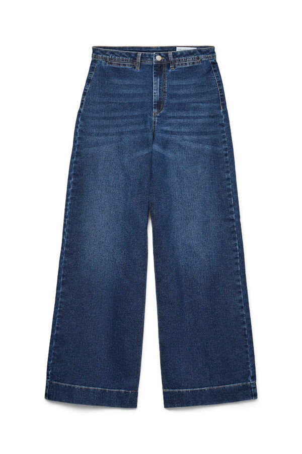 Vero Moda Pantal&oacute;n vaquero pata ancha Azul marino
