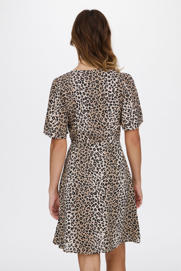 Vila Vestido curto estampado Cinzento