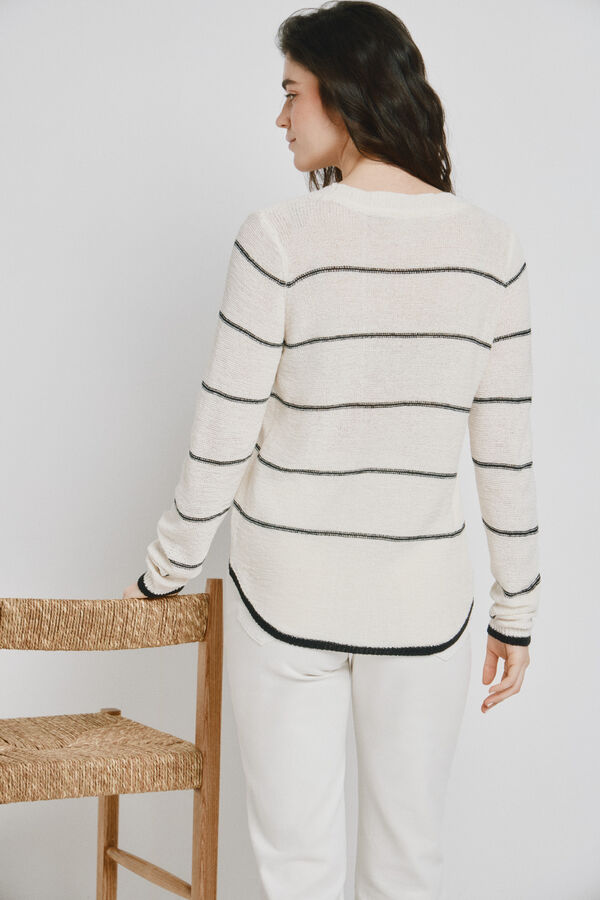 Vero Moda Camisola gola redonda em malha Impress&atilde;o