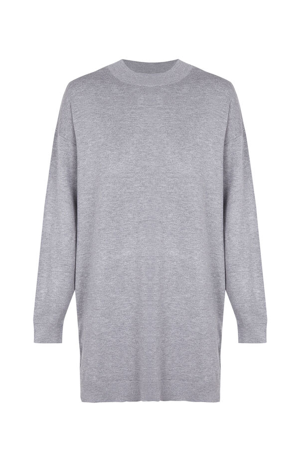 Cortefiel Jersey fino largo Gris