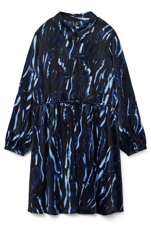 Vero Moda Curve Vestido curto plus size de manga manga Azul