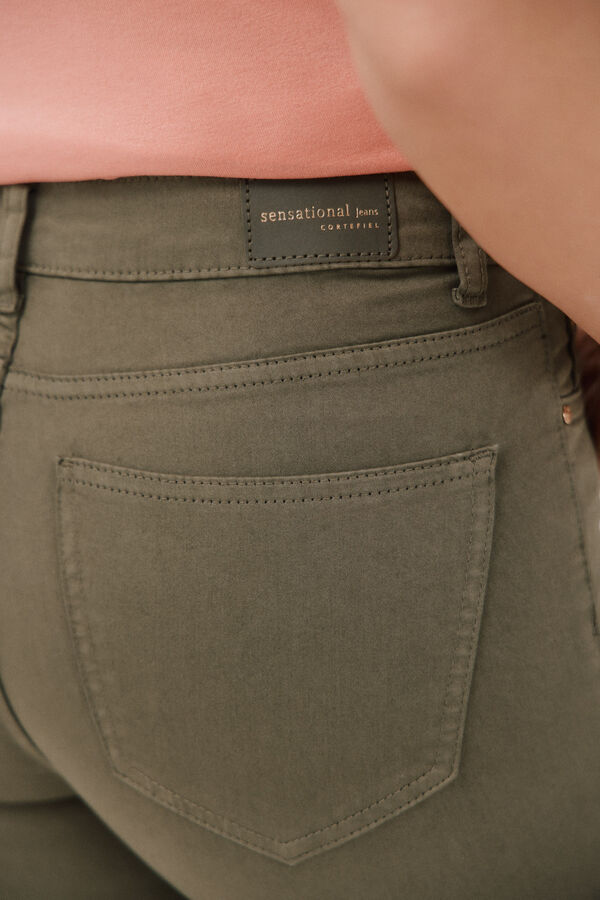 Cortefiel Jeans Sensacional Slim Color Verde