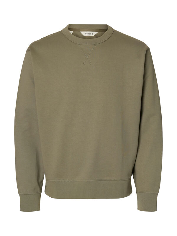 Selected Sudadera 100% algod&oacute;n org&aacute;nico Verde