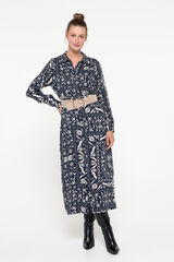 Vero Moda Vestido midi camiseiro  Azul