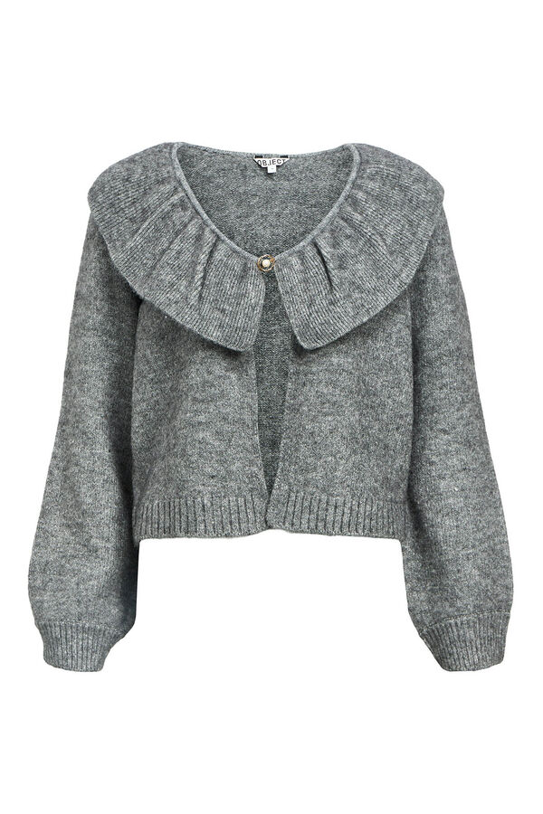 Object Cardigan de l&atilde; e alpaca Cinzento
