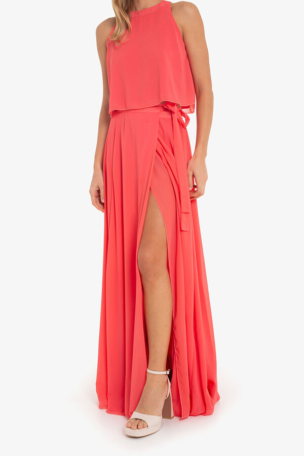 Cuplé Maxi falda pareo gasa Coral