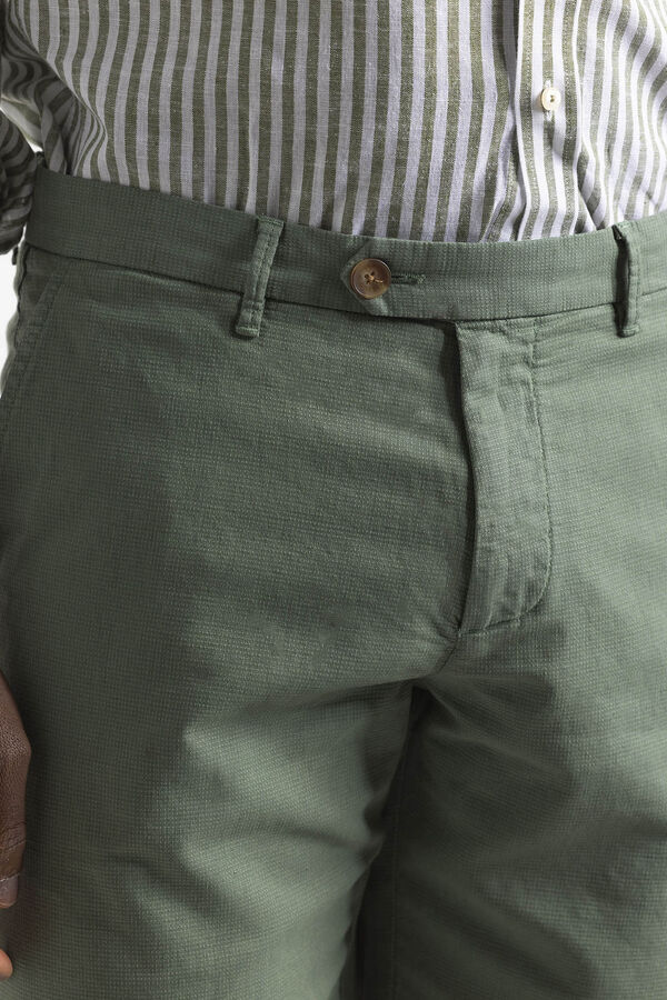 PuroEGO Bermuda microquadrado Verde