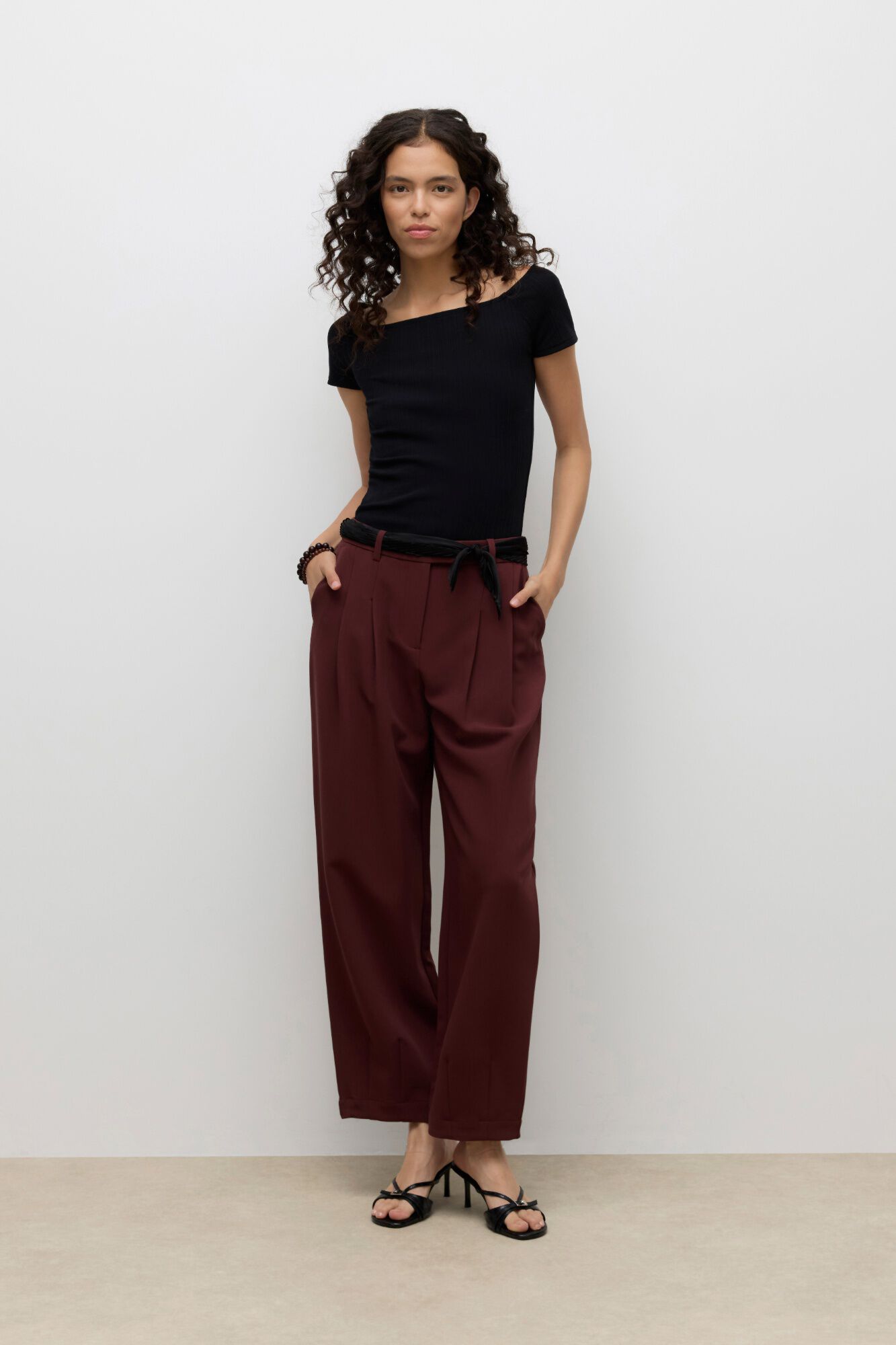 Vero Moda Top de manga corta escote barco