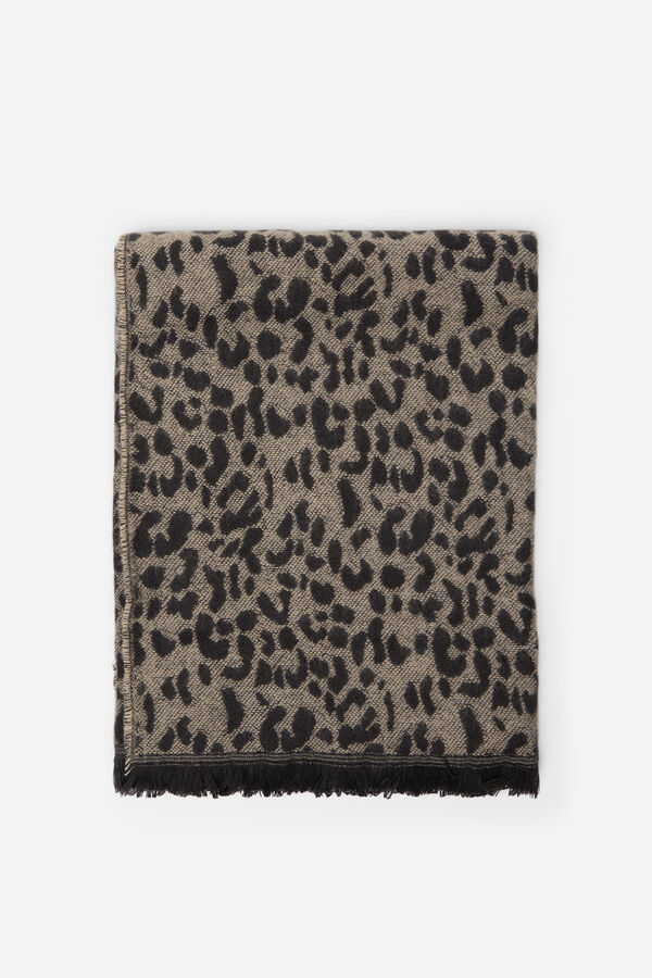 Cortefiel Cachecol animal print Impress&atilde;o