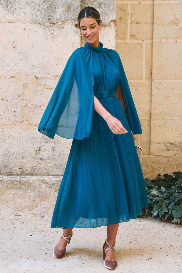 Pol&iacute;n Et Moi Vestido largo Azuzzina Azul oscuro