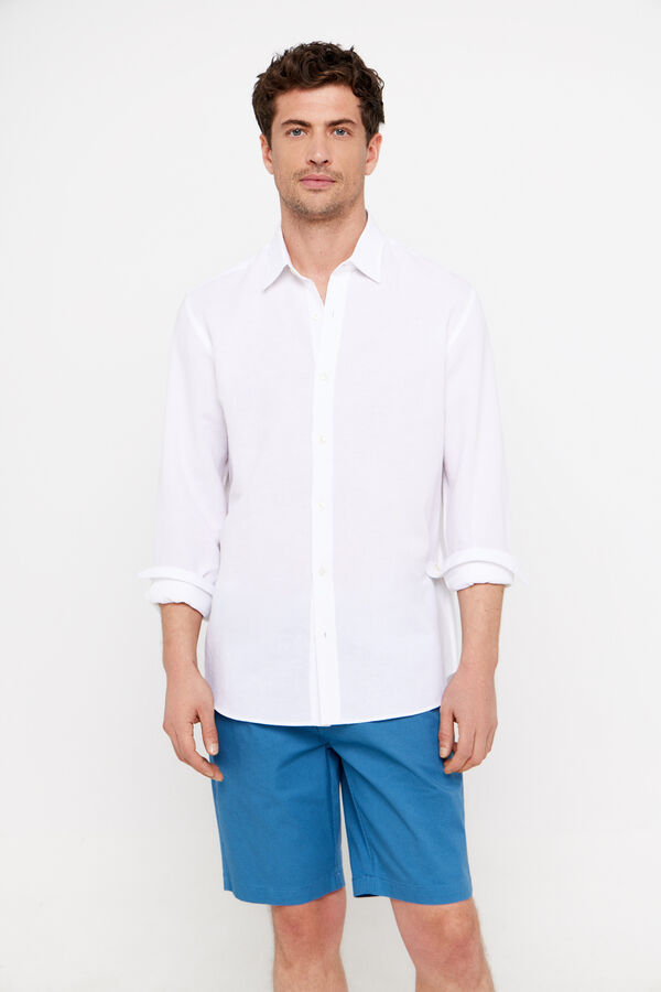 Cortefiel Bermuda chino Azul