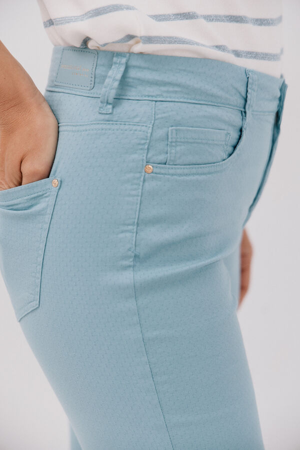 Cortefiel Jeans Sensacional Slim Jacquard Azul