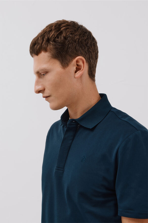 Cortefiel Polo regular fit Azul marino