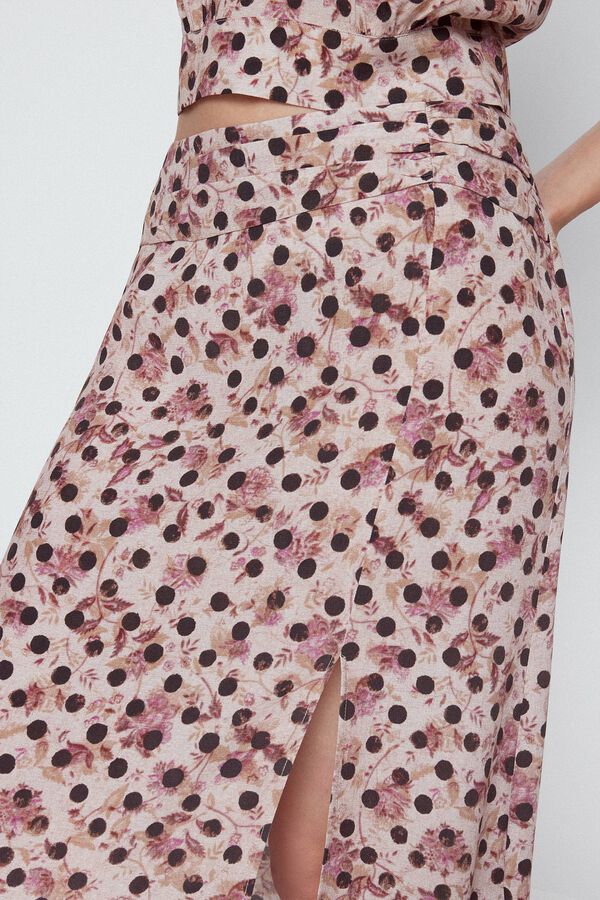 Slowlove Polka dot midi skirt Impress&atilde;o