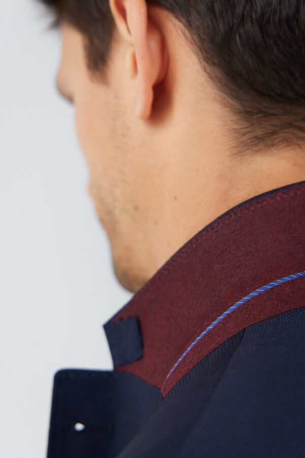 Cortefiel Blazer liso coolmax® Azul