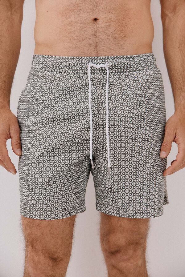 Cortefiel Mai&ocirc; com estampado geom&eacute;trica de c&iacute;rculos Verde