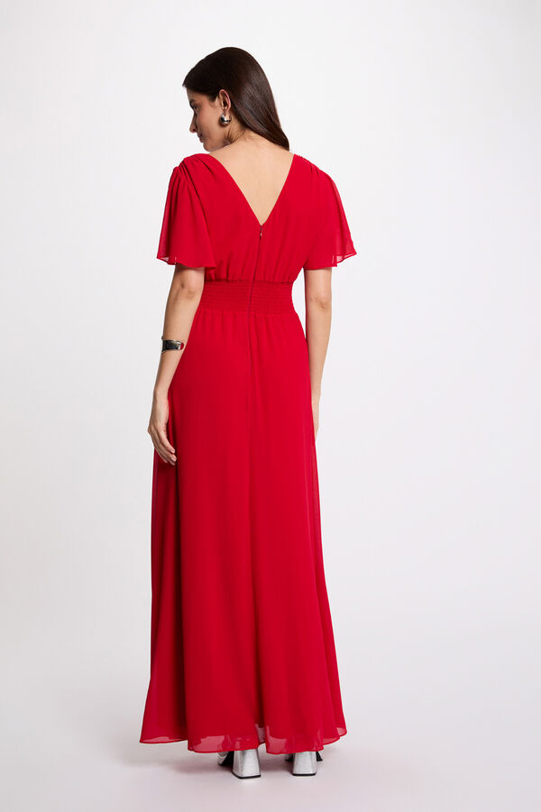 Morgan Vestido largo fluido Rojo