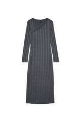 Vero Moda Vestido canal&eacute; 7/8 Gris oscuro