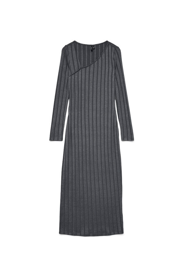 Vero Moda Vestido canal&eacute; 7/8 Gris oscuro