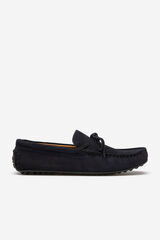 Cortefiel Mocasin sport piel Azul marino