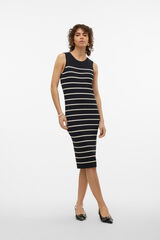 Vero Moda Vestido midi de malha  Preto