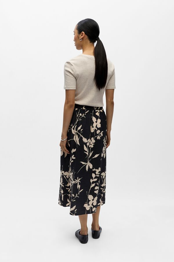 Object Saia midi estampada Cinzento