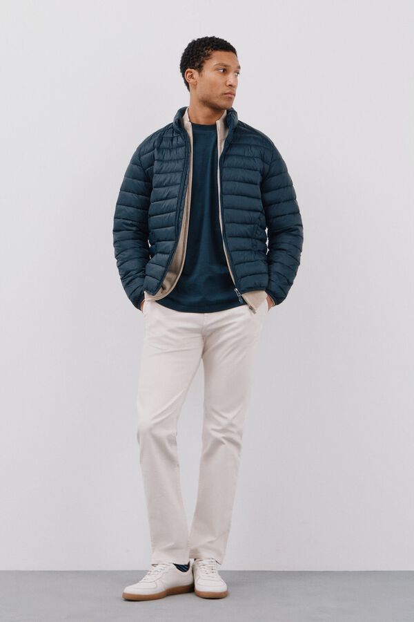 Cortefiel Cazadora ultraligera thermolite Azul marino