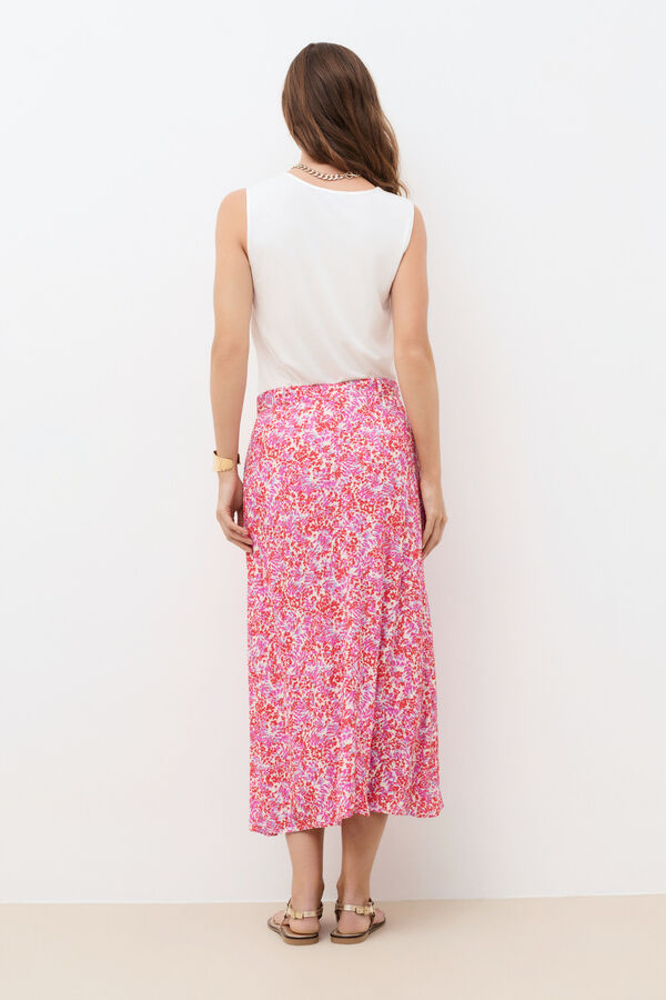 Caroll Saia longa estampada Multicolorido