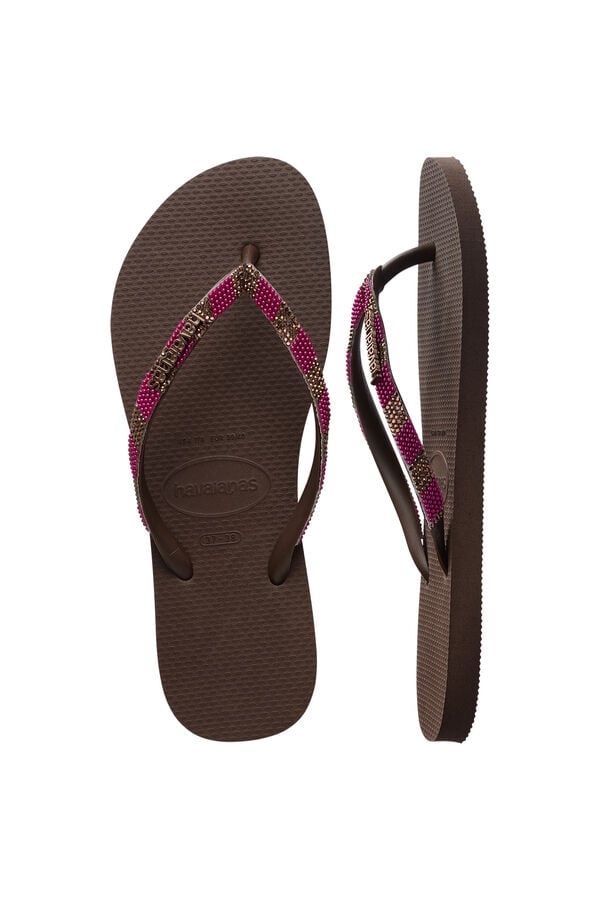 Havaianas Chinelos Havaianas Slim Glow Castanho