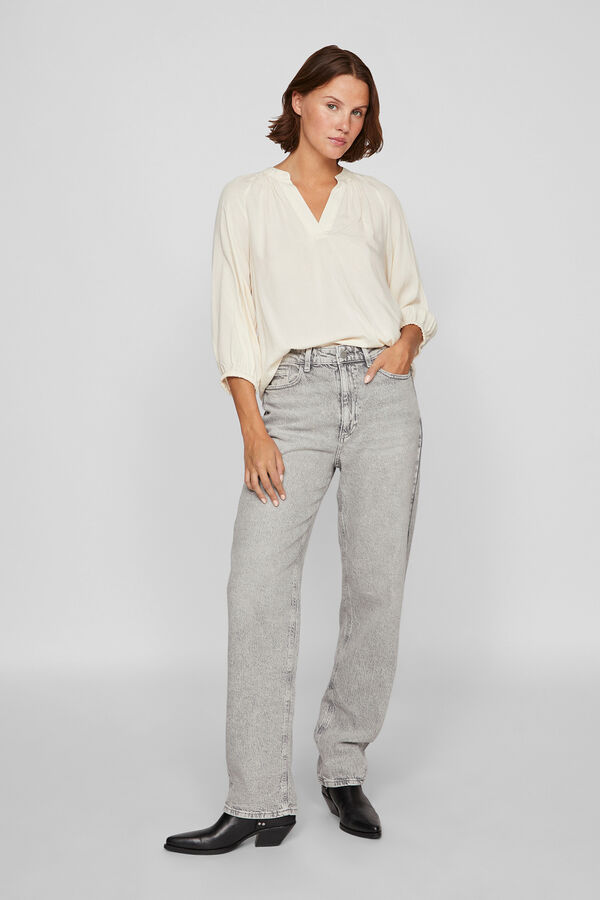 Vila Blusa manga 3/4 Gris