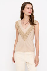 Cortefiel Top r&uacute;stico crochet Arena