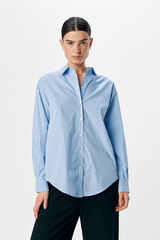 Object Camisa amplia rayas Azul