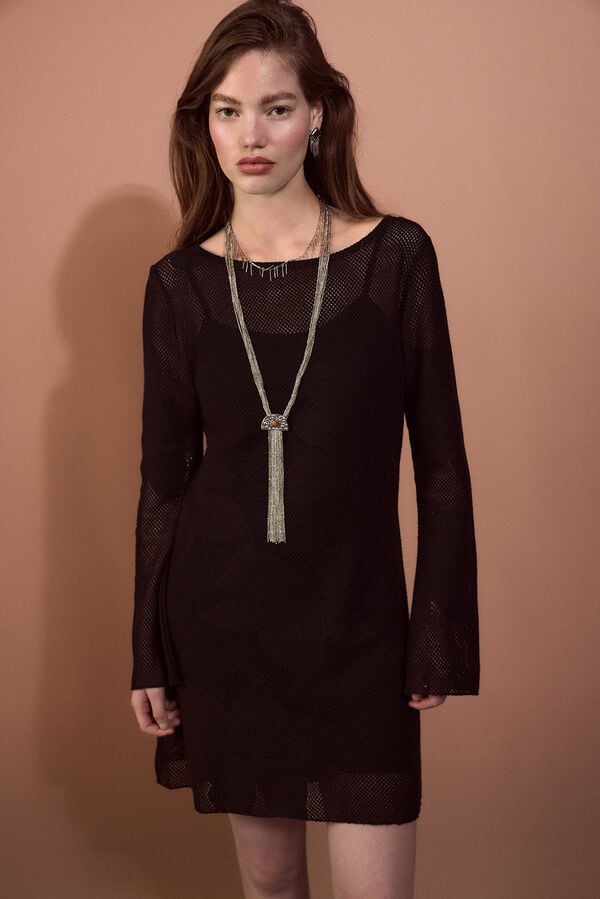 Slowlove Vestido em malha Preto