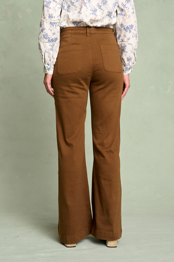 Pol&iacute;n Et Moi Pantal&oacute;n vaquero bot&oacute;n Camel Camel