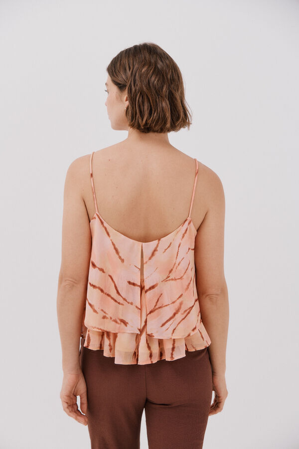 Cortefiel Blusa estampada fluida Multicolor