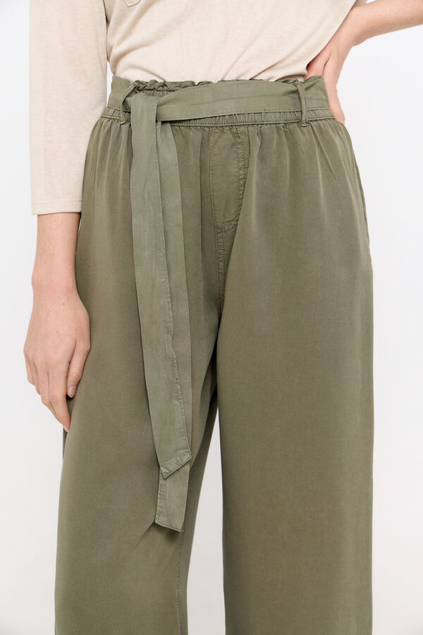 Cortefiel Cal&ccedil;as fluidas palazzo fit Verde