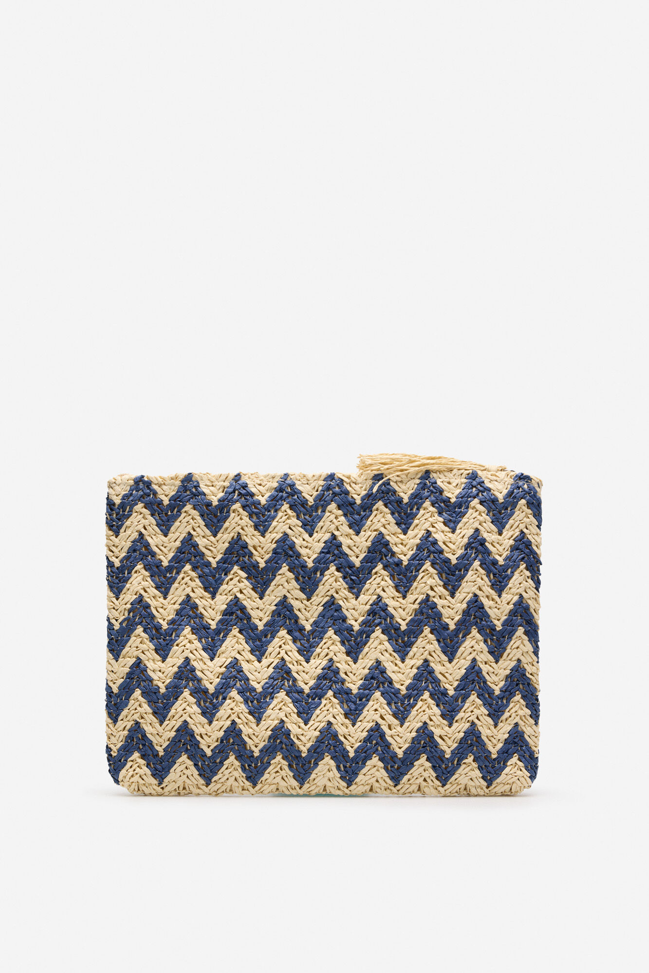 Cortefiel Bolso tote estampado espiga