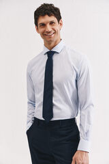 Cortefiel Camisa vestir otom&aacute;n slim fit f&aacute;cil plancha Azul