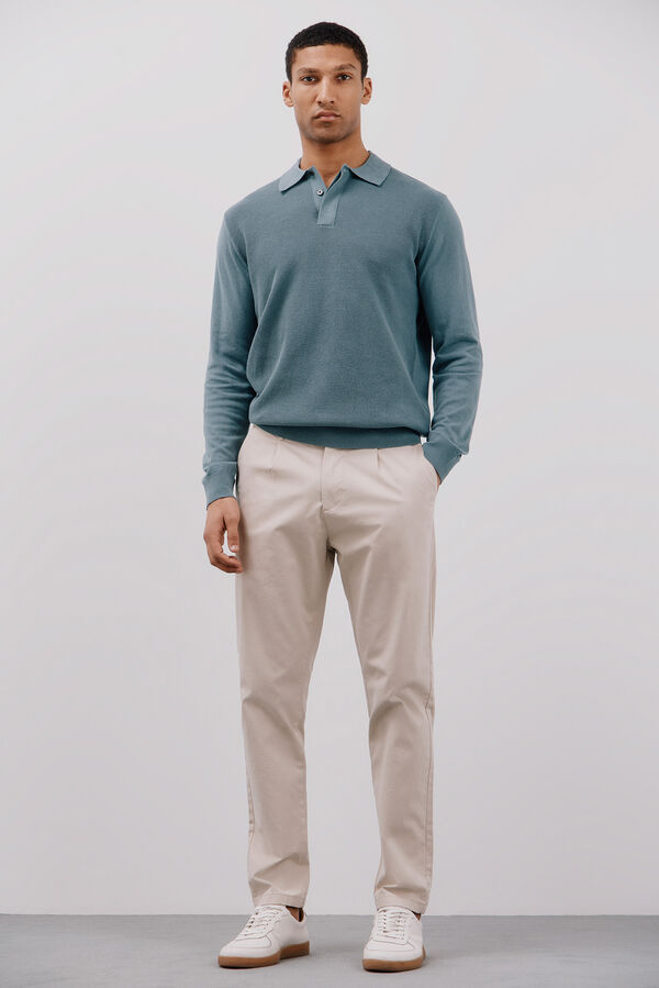 Cortefiel Cal&ccedil;as cal&ccedil;as chino afuniladas com pin&ccedil;as Tostado