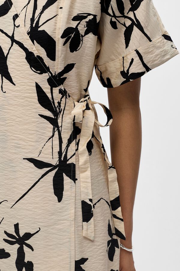 Object Vestido largo estampado Beige