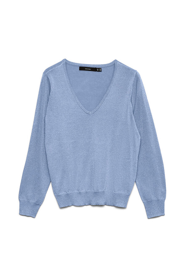 Vero Moda Jersey de punto con l&uacute;rex Azul