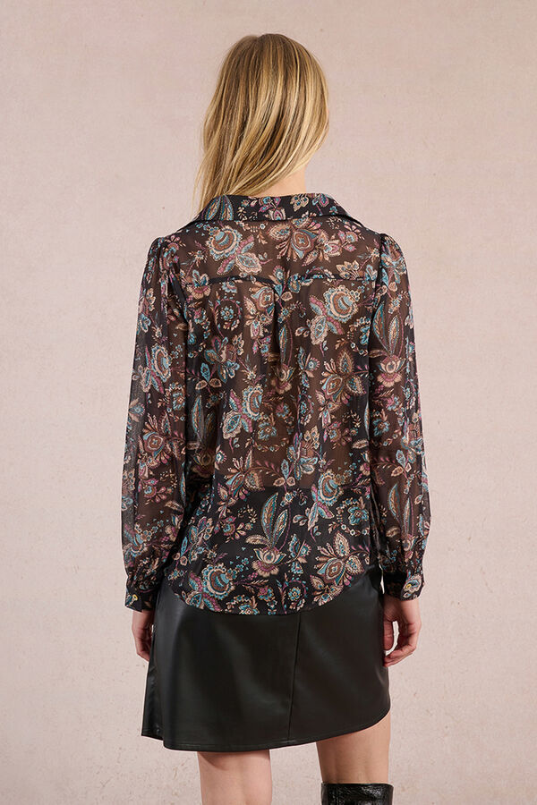 Molly Bracken Camisa de manga comprida com estampado Multicolorido